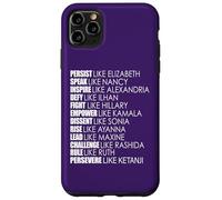 Carcasa para iPhone 11 Pro MAX PERSISTE como LA Regla DE Elizabeth Ruth Persevere KETANJI KBJ Meme