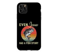 Carcasa para iPhone 11 Pro MAX Pesca Incluso Jesús Tenía Historia De Pescado Divertido Bass Papá Christian