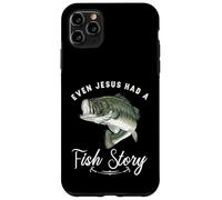 Carcasa para iPhone 11 Pro MAX Pesca Incluso Jesús Tenía Historia De Pescado Divertido Bass Papá Christian