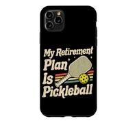 Carcasa para iPhone 11 Pro MAX Pickleball es mi Plan de jubilación Pickle Ball Jugadores