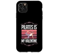 Carcasa para iPhone 11 Pro MAX Pilates es mi Amor Divertido contra el corazón de San Valentín