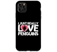 Carcasa para iPhone 11 Pro MAX Pingüino I Just Really Love Penguins