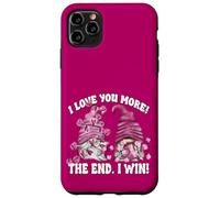 Carcasa para iPhone 11 Pro MAX Pink Valentines GNOME Couple I Love You More The End I Win