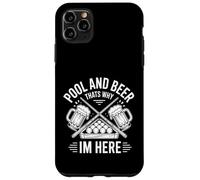 Carcasa para iPhone 11 Pro MAX Piscina Divertida y Cerveza por eso Estoy aquí Diciendo