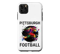 Carcasa para iPhone 11 Pro MAX Pittsburgh Football Running Player Retro Vintage Divertido Deporte