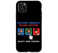 Carcasa para iPhone 11 Pro MAX Pixel Art de 8 bits para Jugadores Retro de History Makers Arcade Edition