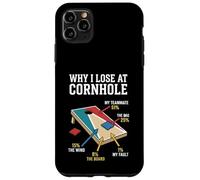 Carcasa para iPhone 11 Pro MAX por qué pierdo en Cornhole Funny Cornhole Player