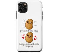 Carcasa para iPhone 11 Pro MAX Potato Is Not Okay Funny Potato Joke Meme Vegetable Potating