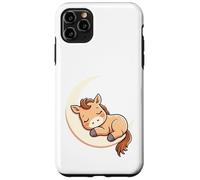 Carcasa para iPhone 11 Pro MAX Potro Dormido en la Luna - Ilustración Animal