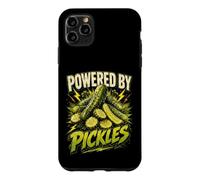 Carcasa para iPhone 11 Pro MAX Powered by Pickles Funny Pickle Saying Humor Joke Gag