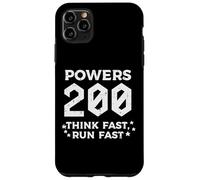 Carcasa para iPhone 11 Pro MAX Powers 200 Think Run Fast Funny Dicho Humor Hombres Mujeres Niños