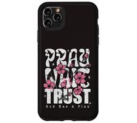Carcasa para iPhone 11 Pro MAX Pray Wait Confía en Que Dios Tiene un Plan La fe Cristiana