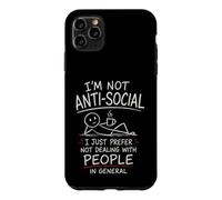 Carcasa para iPhone 11 Pro MAX Prefiero no Tratar con Gente Divertido Anti-Social