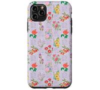 Carcasa para iPhone 11 Pro MAX Preppy Floral on Chinoiserie Trellis en Color Lila