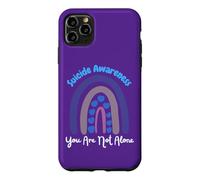 Carcasa para iPhone 11 Pro MAX Prevención de Conciencia del Suicidio Arco Iris No estás Solo Amor