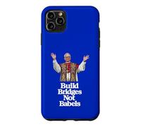 Carcasa para iPhone 11 Pro MAX Primer Papa Americano León XIV - Construir Puentes, no Babels