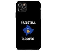 Carcasa para iPhone 11 Pro MAX Pristina Kosovo Vintage Kosovo Bandera Mapa Diseño