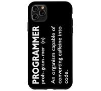 Carcasa para iPhone 11 Pro MAX Programación Humor Convertir cafeína en Programador de código