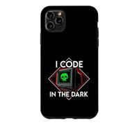 Carcasa para iPhone 11 Pro MAX Programmer I Code In The Dark Retro Hacker Skull