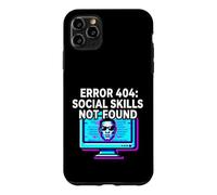Carcasa para iPhone 11 Pro MAX Programmer Introvert Error 404 Social Skills Not Found