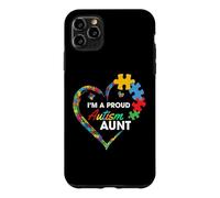 Carcasa para iPhone 11 Pro MAX Proud Autism Aunt Heart Puzzle Piece Awareness Support