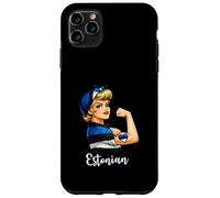 Carcasa para iPhone 11 Pro MAX Proud Strong Estonian Girl Woman Girlfriend Estonia Flag