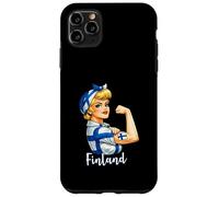 Carcasa para iPhone 11 Pro MAX Proud Strong Finnish Girl Woman Girlfriend Finland Flag