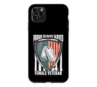 Carcasa para iPhone 11 Pro MAX Proud To Have Served Female Veteran Day 4th of July