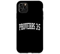 Carcasa para iPhone 11 Pro MAX Proverbios 3:5 Versículo bíblico Christian Collegiate Style Distress