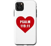 Carcasa para iPhone 11 Pro MAX Psalm 119:11 - Thy Word Have I Hid in Mine Heart Reference