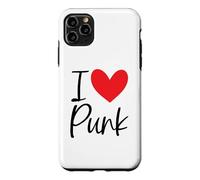 Carcasa para iPhone 11 Pro MAX Punk Rock Me Encanta Punk Punker Rocker Años 80 90 Plaid Street Oi