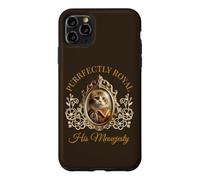 Carcasa para iPhone 11 Pro MAX Purrfectly Royal Meowjesty Retrato de Gato rococó Barroco Divertido