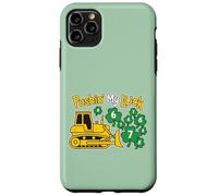 Carcasa para iPhone 11 Pro MAX Pushing My Luck St Patrick's 67 Lucky Numbers Bulldozer para niños