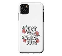 Carcasa para iPhone 11 Pro MAX ¿Qué Pasa si Todo Funciona Divertido superación Floral