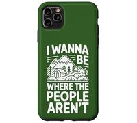 Carcasa para iPhone 11 Pro MAX Quiero Estar Donde la Gente no está Humor al Aire Libre