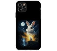 Carcasa para iPhone 11 Pro MAX Rabbit Howling to The Moon Vintage Funny Rabbit