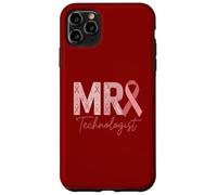 Carcasa para iPhone 11 Pro MAX Radiolo de concientización sobre el cáncer de Mama con Cinta Rosa para tecnólogo de resonancia magnética
