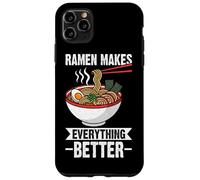 Carcasa para iPhone 11 Pro MAX Ramen Hace Que Todo Sea Mejor Ramen Bowl Foodie japonés