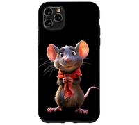 Carcasa para iPhone 11 Pro MAX Rata Ratón Simpático Roedores Ratón Enano Ratas Pequeñas