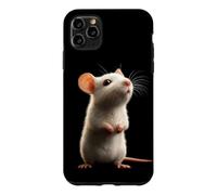 Carcasa para iPhone 11 Pro MAX Rata Ratón Simpático Roedores Ratón Enano Ratas Pequeñas