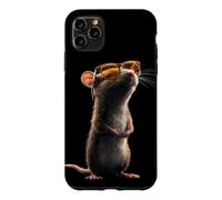 Carcasa para iPhone 11 Pro MAX Rata Ratón Simpático Roedores Ratón Enano Ratas Pequeñas