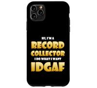 Carcasa para iPhone 11 Pro MAX Record Collector Idgaf Vinyl Record DJ CD Costume For DJ's