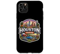 Carcasa para iPhone 11 Pro MAX Recuerdo de Houston Texas City State Vintage Viaje Memorabilia