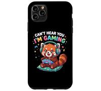 Carcasa para iPhone 11 Pro MAX Red Panda Gaming Can't Hear You I'm Gaming Red Panda