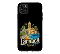Carcasa para iPhone 11 Pro MAX Regalo de Recuerdo de Viaje de Larnaca Chipre Dibujado a Mano