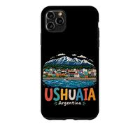 Carcasa para iPhone 11 Pro MAX Regalo de Recuerdo de Viaje Dibujado a Mano de Ushuaia Argentina