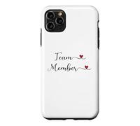 Carcasa para iPhone 11 Pro MAX Regalo de tipografía de corazón para Miembros del Equipo