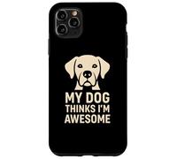 Carcasa para iPhone 11 Pro MAX Regalo Divertido para un Amante de Las Mascotas con la Frase «Mi Perro Piensa Que Soy yo»