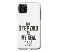 Carcasa para iPhone 11 Pro MAX Regalo para el Día del Padre My Step-Dad is My Real Dad