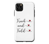 Carcasa para iPhone 11 Pro MAX Regalo tipográfico manuscrito con corazón de Pista y Campo